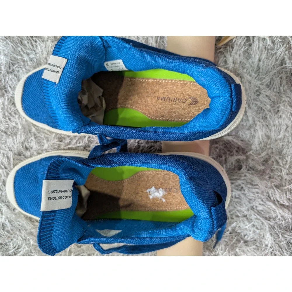 Cariuma IBI Low Royal Blue Knit Sneakers 300608U10M Mens 9 Womens 10.5